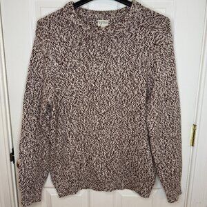 J.Crew Marled Cotton Crewneck Sweater Fisherman Size Large